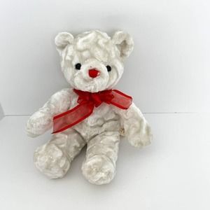 Dan Dee  Collectors Choice Valentine White Plush Bear